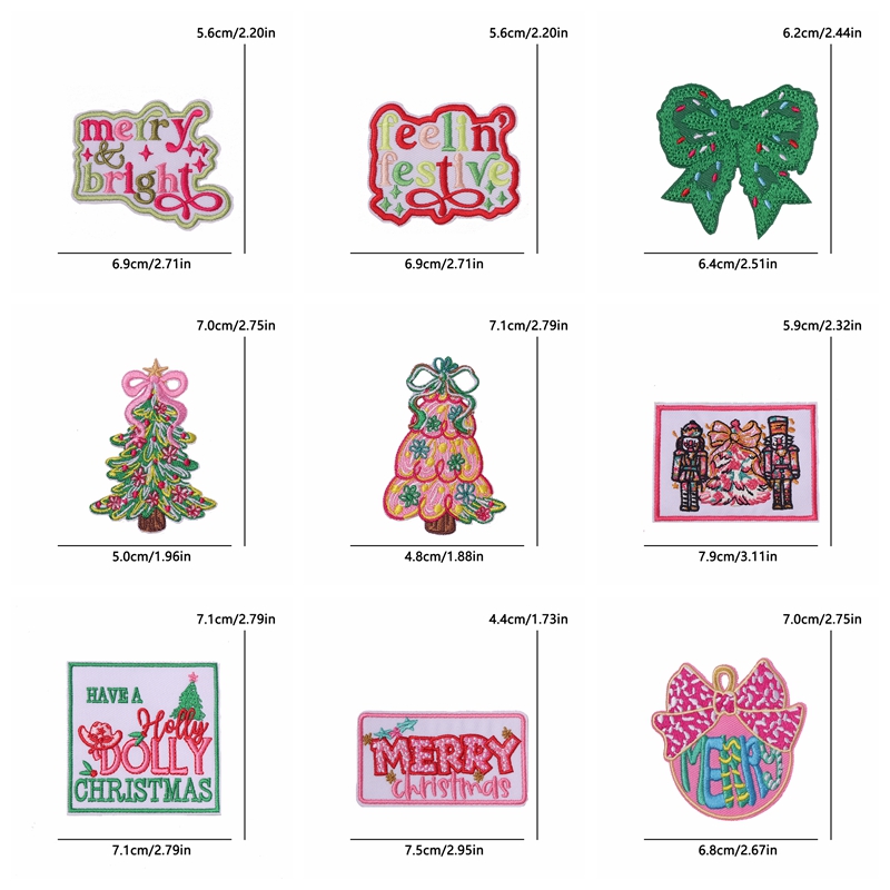 10PCS Christmas/Letter Embroid - огляд і ціна Embroidery Xmas