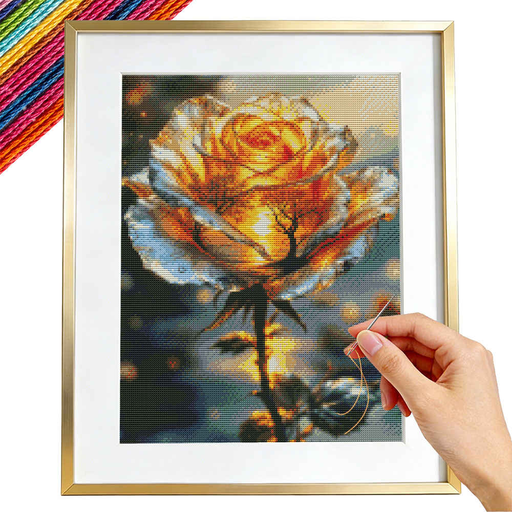 11CT Embroidery Kit Rose Flowe - огляд і ціна Embroidery Guide Paper