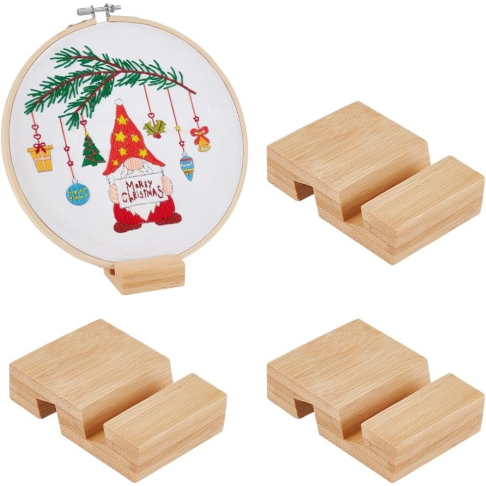 4Pcs Embroidery Hoop Wooden Ba - огляд і ціна Embroidery Motif