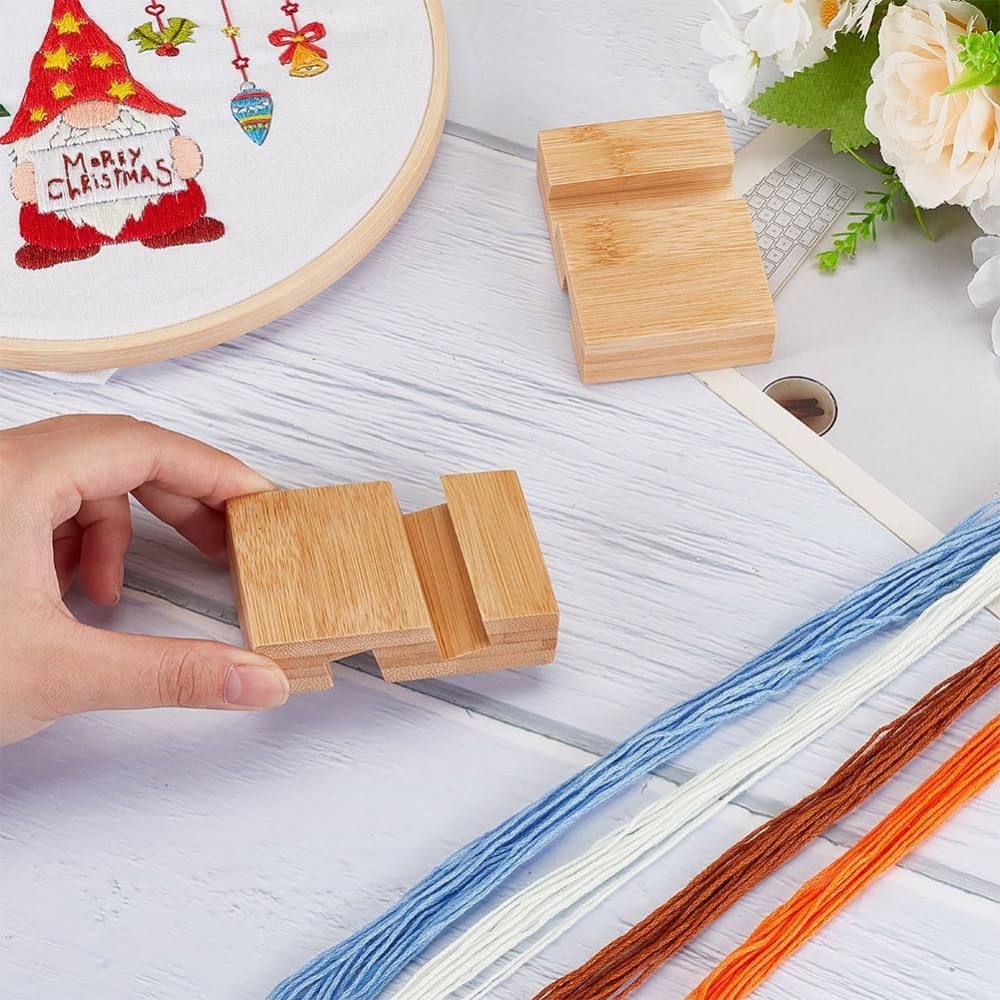 4Pcs Embroidery Hoop Wooden Ba - огляд і ціна Embroidery Motif