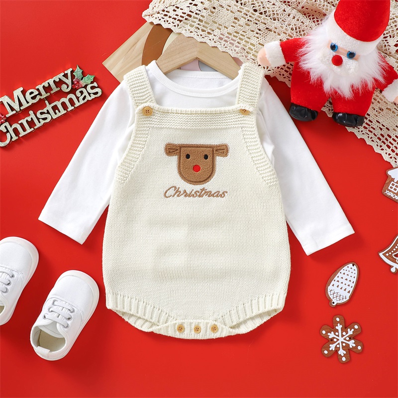 VISgogo Newborn Bodysuit Baby  - огляд і ціна Embroidery Xmas