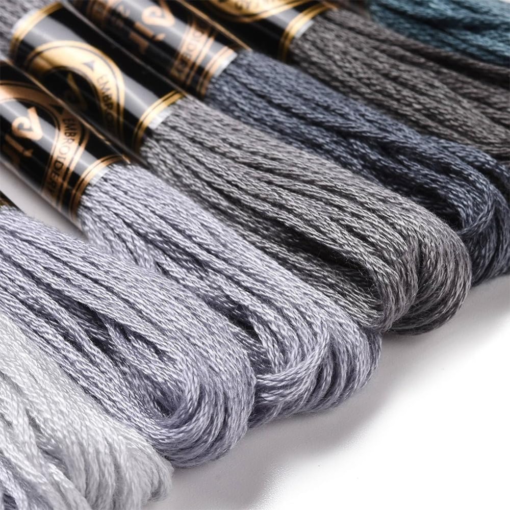 8 Skeins 70 Yards Grey Friends - огляд і ціна Embroidery Thread Yarn