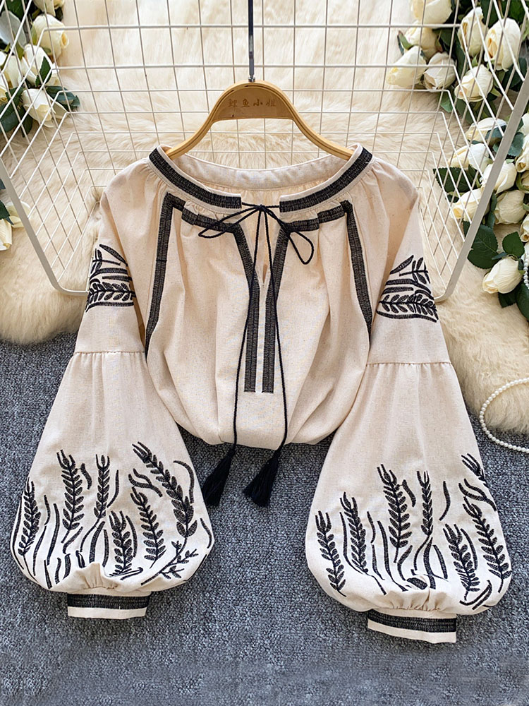 Women Bohemian-style Blouse Em - огляд і ціна Embroidery Blouse