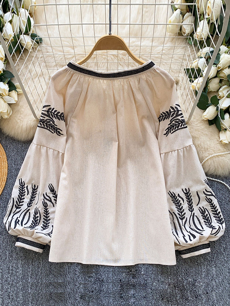 Women Bohemian-style Blouse Em - огляд і ціна Embroidery Blouse