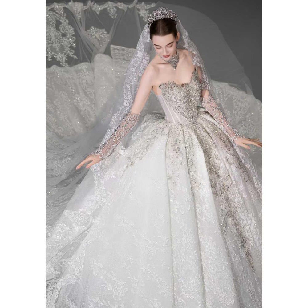 Luxury Off The Shoulder Sweeth - огляд і ціна Embroidery Organza
