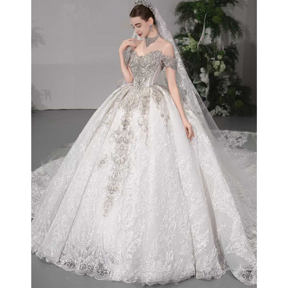 Luxury Off The Shoulder Sweeth - огляд і ціна Embroidery Organza