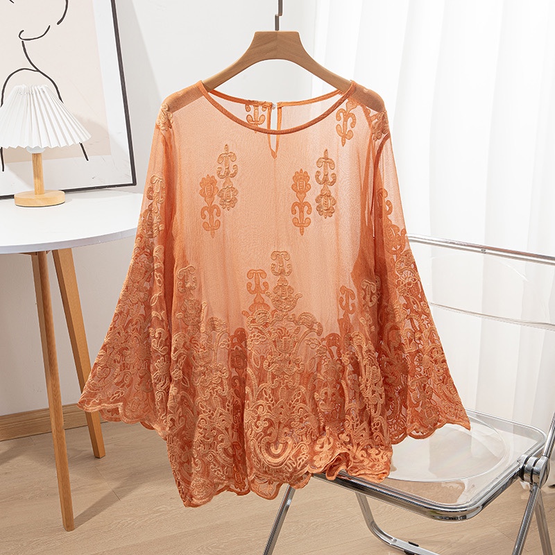 100% Mulberry Silk Women Long  - огляд і ціна Embroidery Blouse