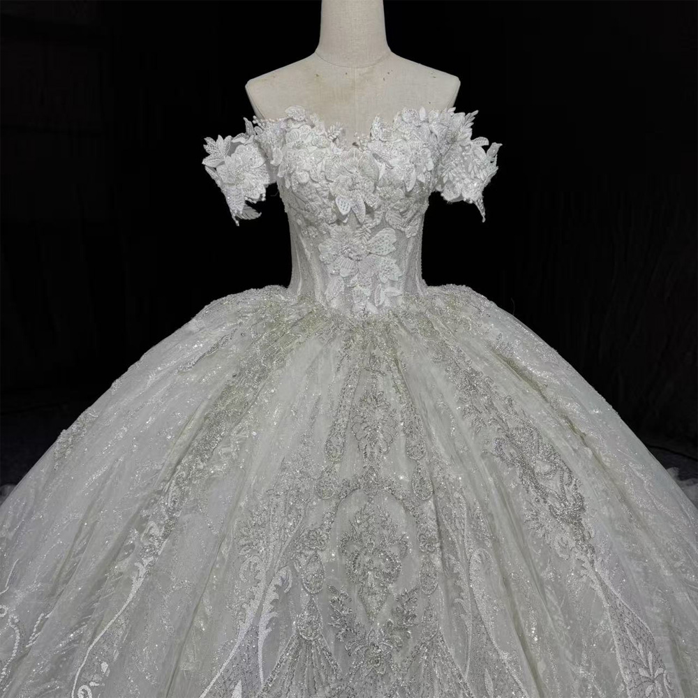 Customizable Bridal Dress Swee - огляд і ціна Embroidery Organza