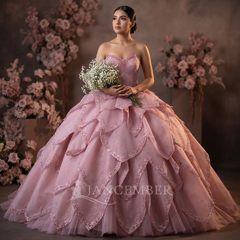 Luxury Ball Gown Quinceanera D - огляд і ціна Embroidery Organza