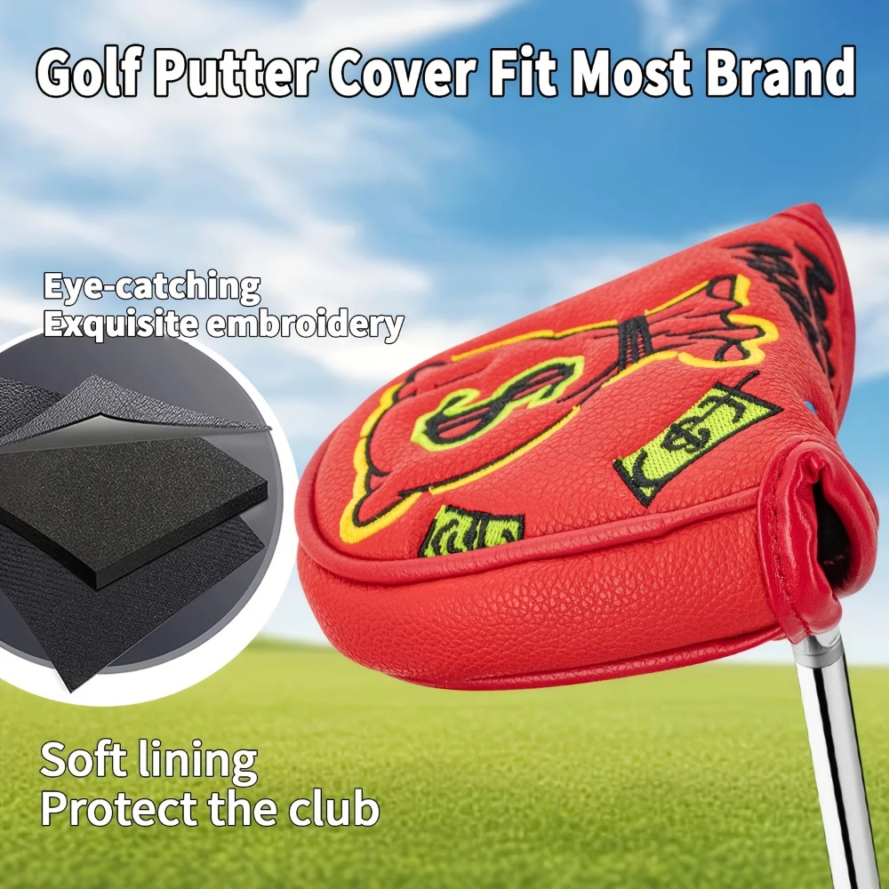 Golf Putter Cover | Half Round - огляд і ціна Embroidery Gift Ideas