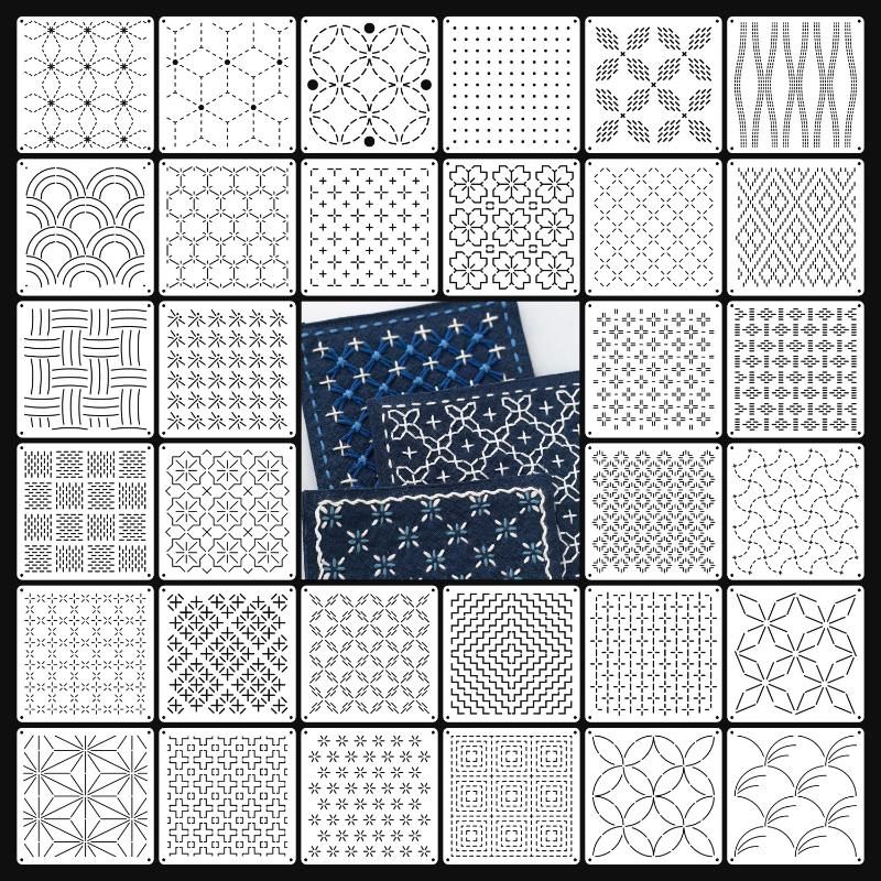 9/32Pcs Sashiko Embroidery Tem - огляд і ціна Embroidery Diy