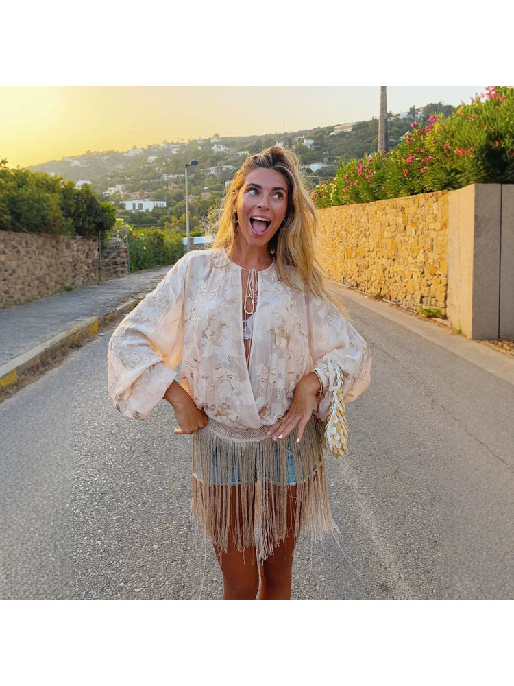 QICHE 2026 Summer Women Bohemi - огляд і ціна Embroidery Blouse