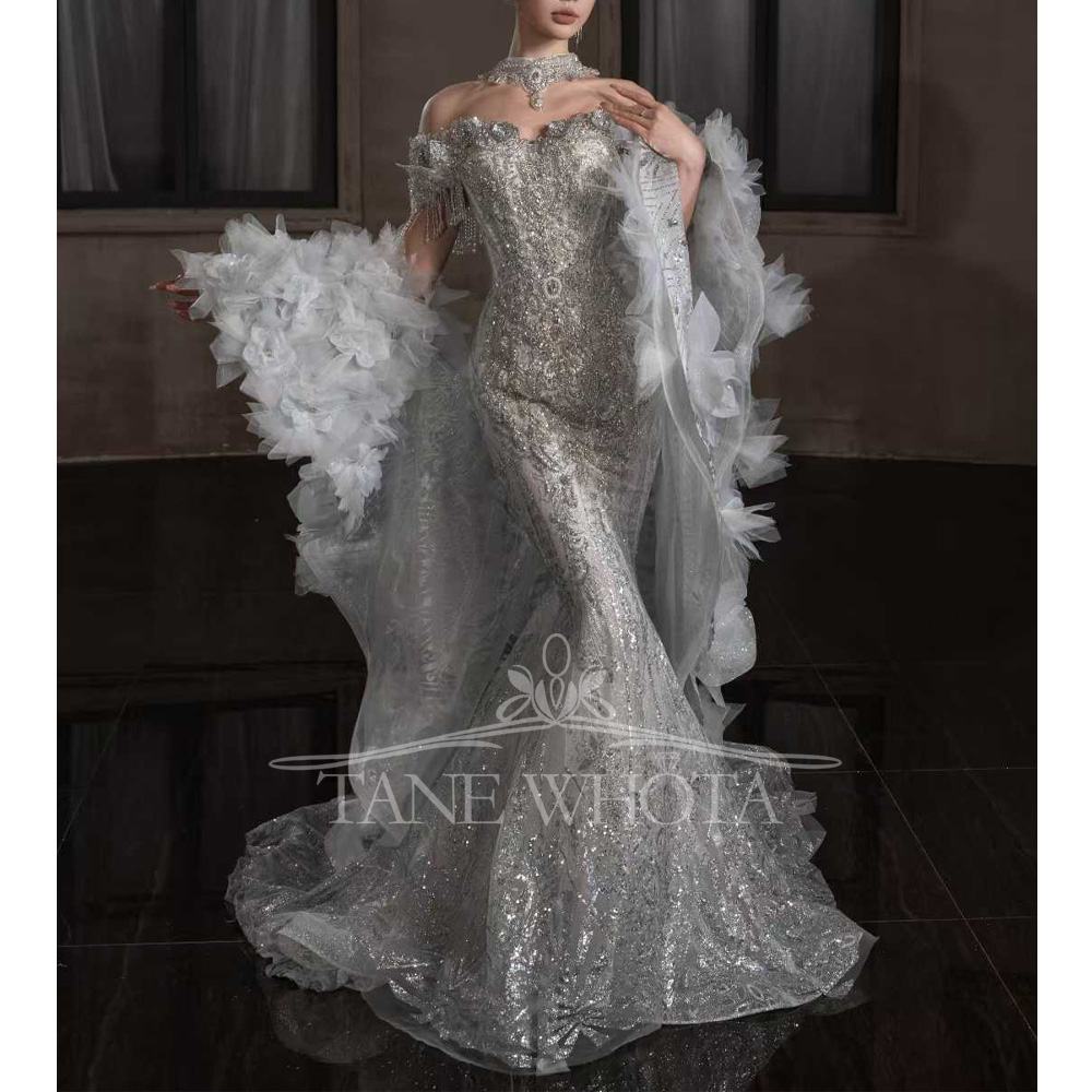 Sweetheart Off-Shoulder Embroi - огляд і ціна Embroidery Organza