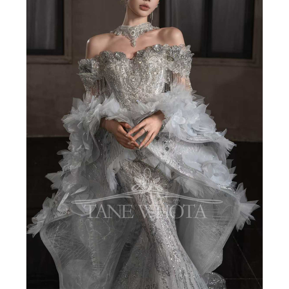 Sweetheart Off-Shoulder Embroi - огляд і ціна Embroidery Organza