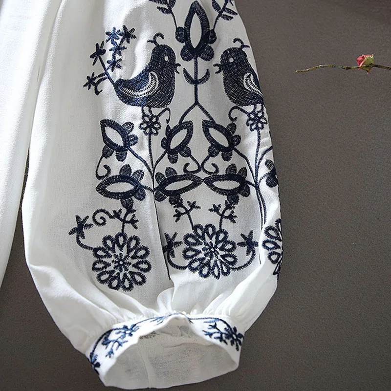 2026 Women's Retro Blouse Nati - огляд і ціна Embroidery Blouse