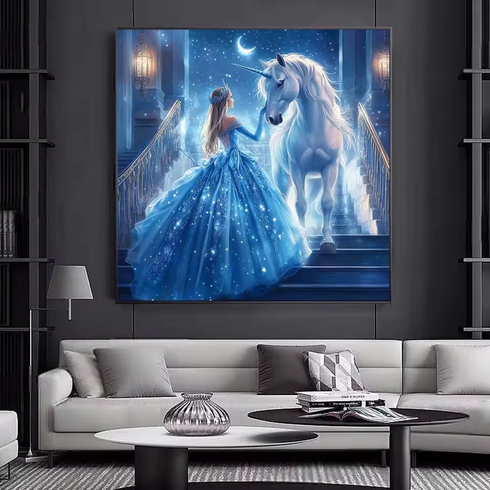 5D Diamond Painting Girl Unico - огляд і ціна Embroidery Unicorn