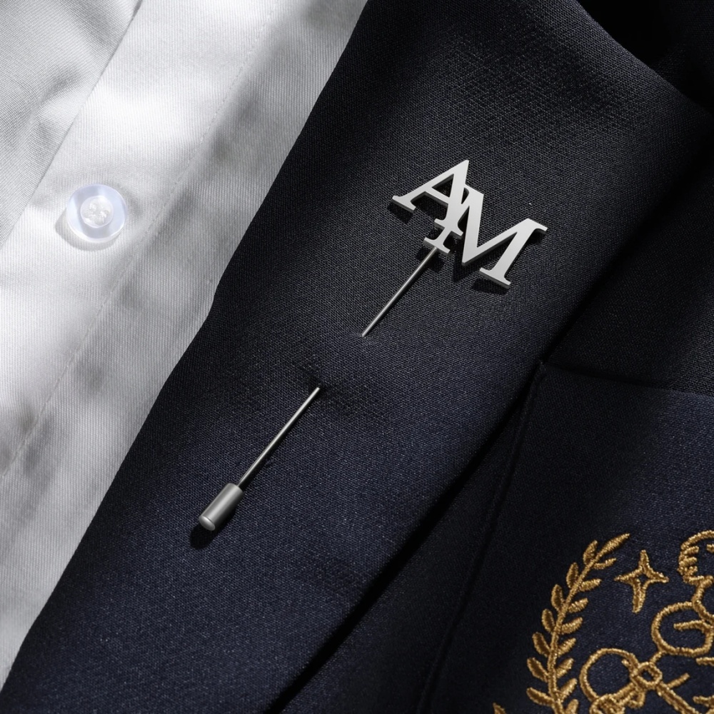 Custom Initials Brooch Men Sta - огляд і ціна Embroidery Name