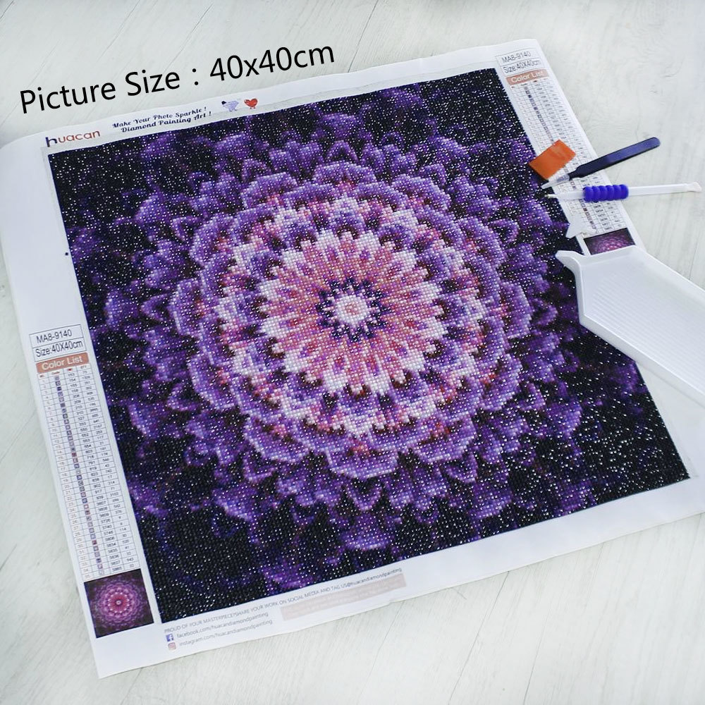 Frameless, 5d Diy Diamond Pain - огляд і ціна Embroidery Flower
