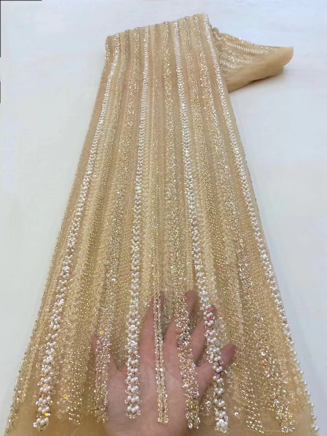High Quality African Nigerian  - огляд і ціна Embroidery Organza