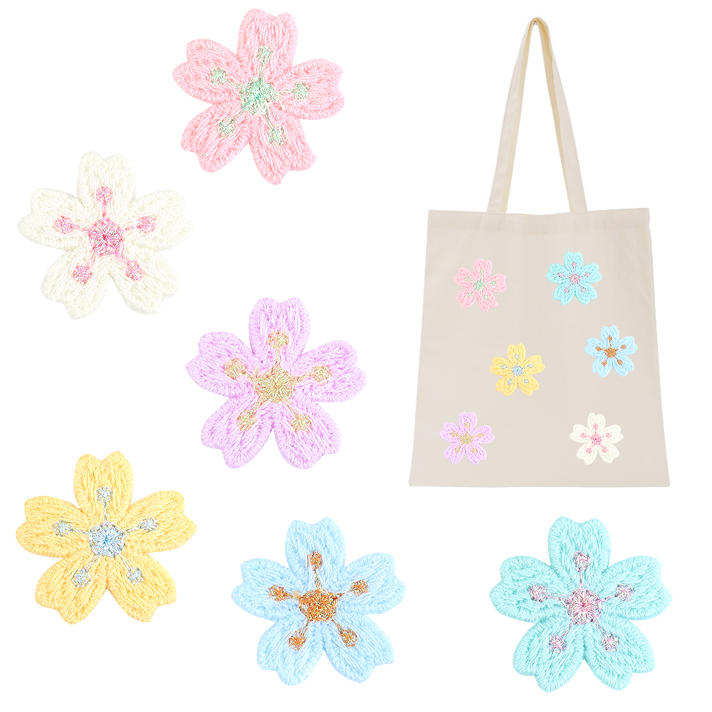 20pcs/lot Colorful 2.4cm Embro - огляд і ціна Embroidery Flower
