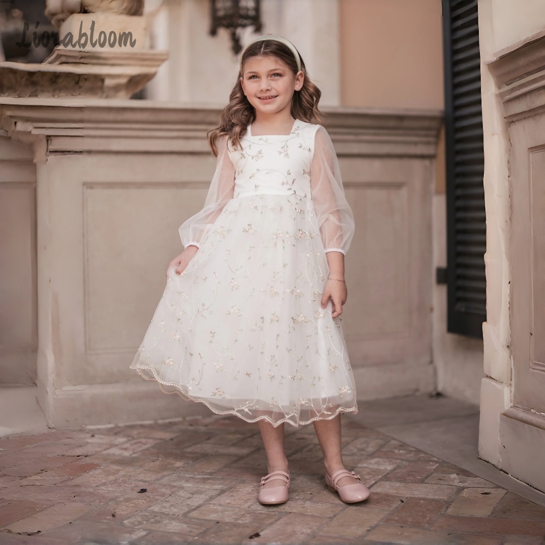 Customized Flower Girl Dress P - огляд і ціна Embroidery Flower