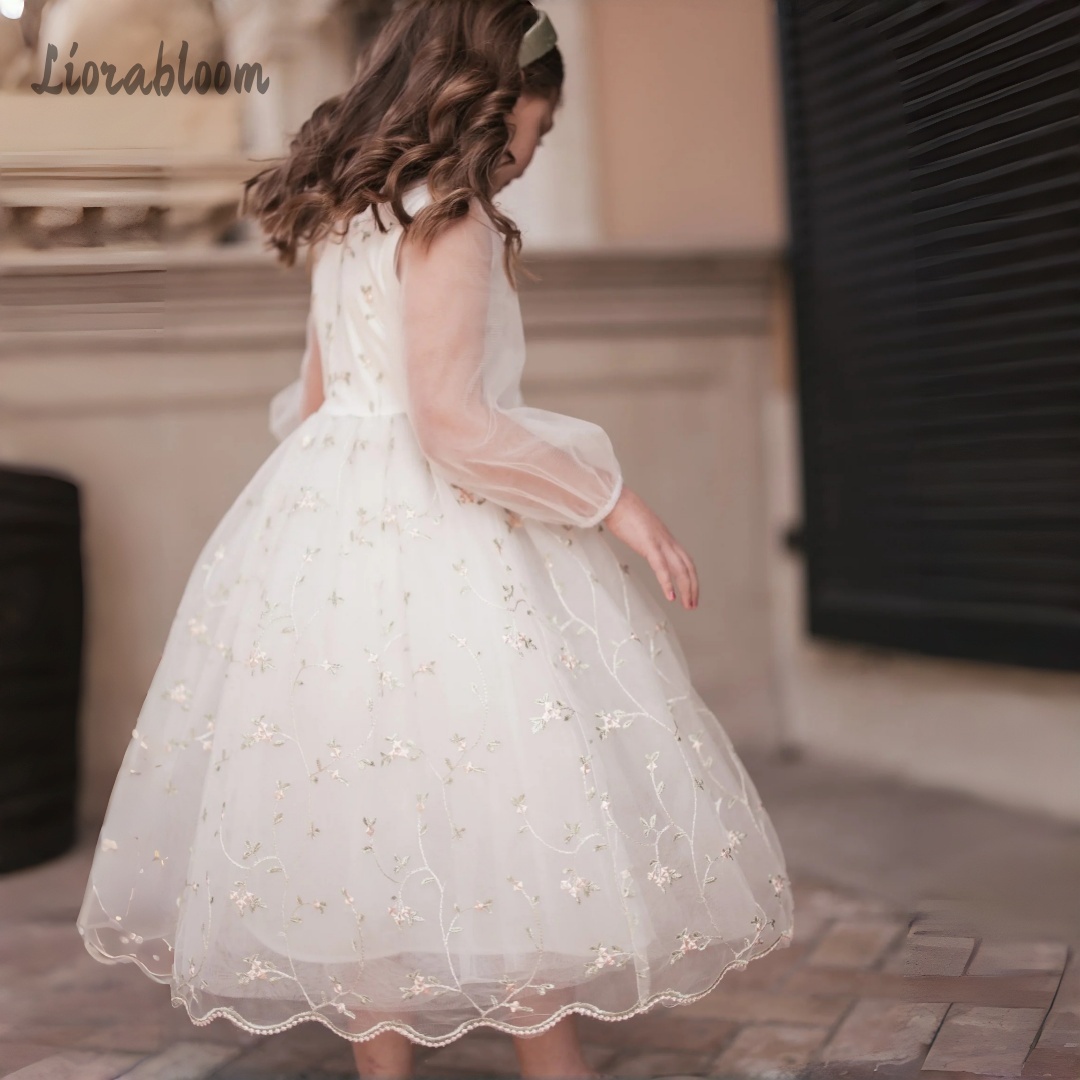 Customized Flower Girl Dress P - огляд і ціна Embroidery Flower