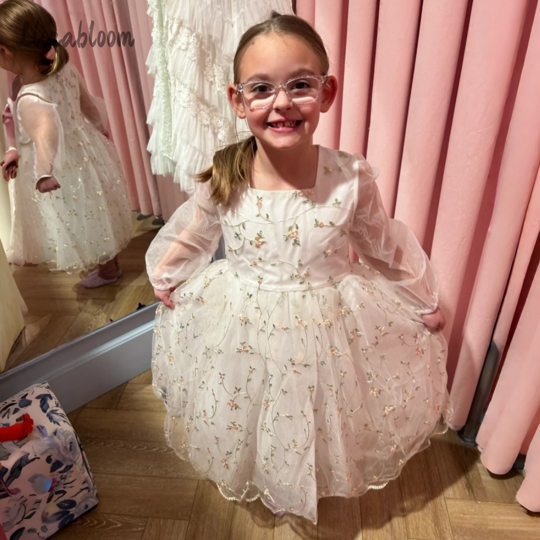 Customized Flower Girl Dress P - огляд і ціна Embroidery Flower