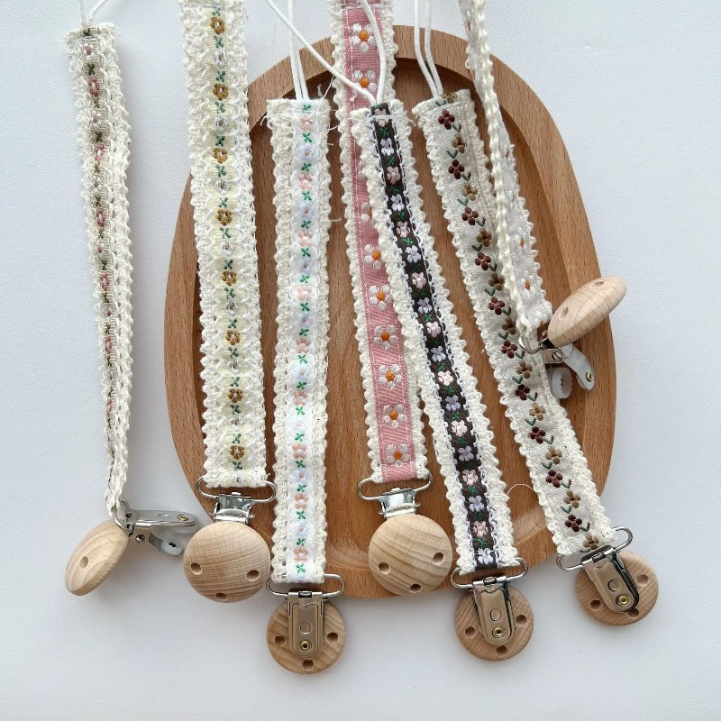 Lace Pacifier Clip Chain for N - огляд і ціна Embroidery Gift Ideas