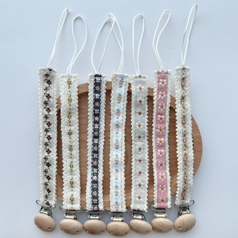 Lace Pacifier Clip Chain for N - огляд і ціна Embroidery Gift Ideas