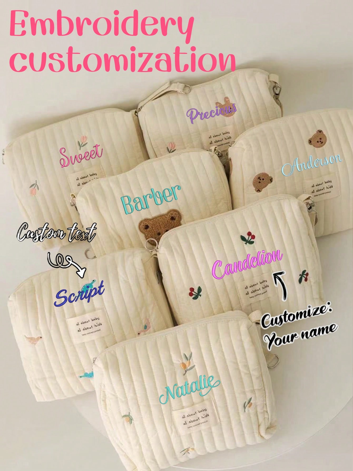 Custom Name Embroidery Baby Di - огляд і ціна Embroidery Name