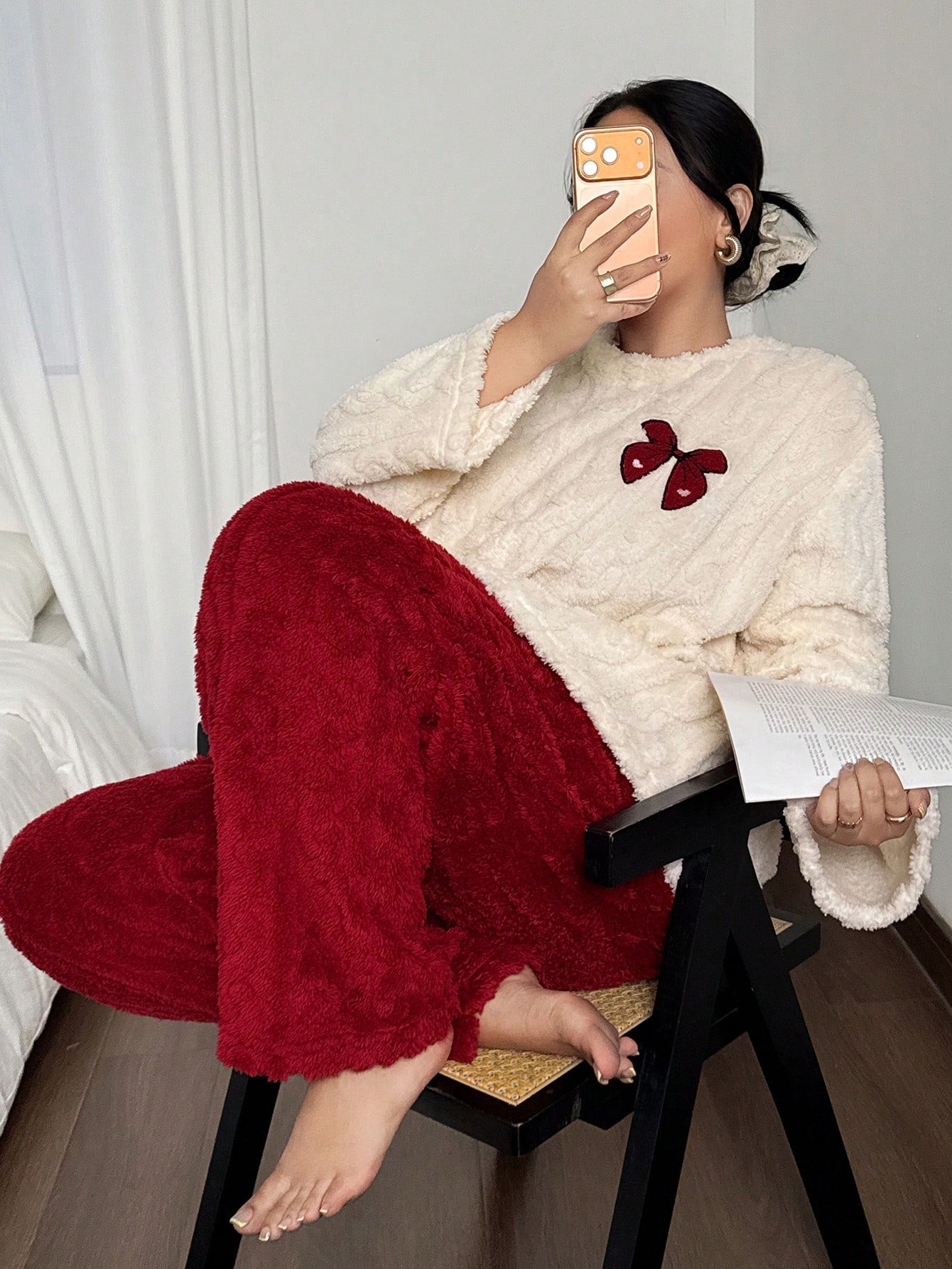Plus Size 1XL-5XL Women Autumn - огляд і ціна Embroidery Red